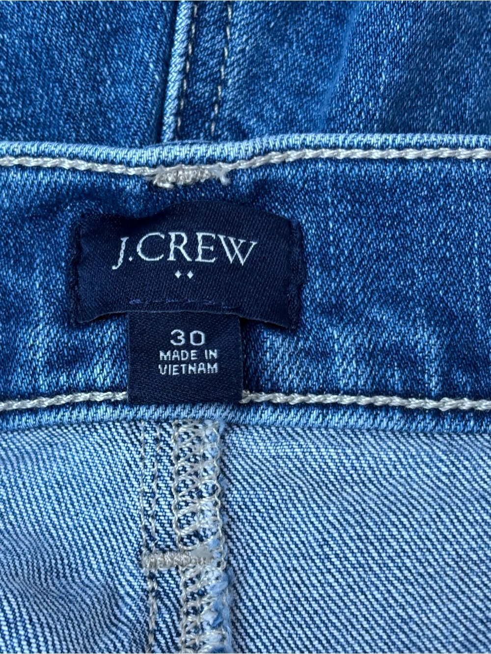 J. Crew Factory Sailor Patch Pocket Denim Short Size 30 Medium Wash Blue - Picture 9 of 11